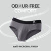 Aero Silver Cotton Briefs Ash Grey