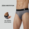 Aero Silver Cotton Briefs Ash Grey