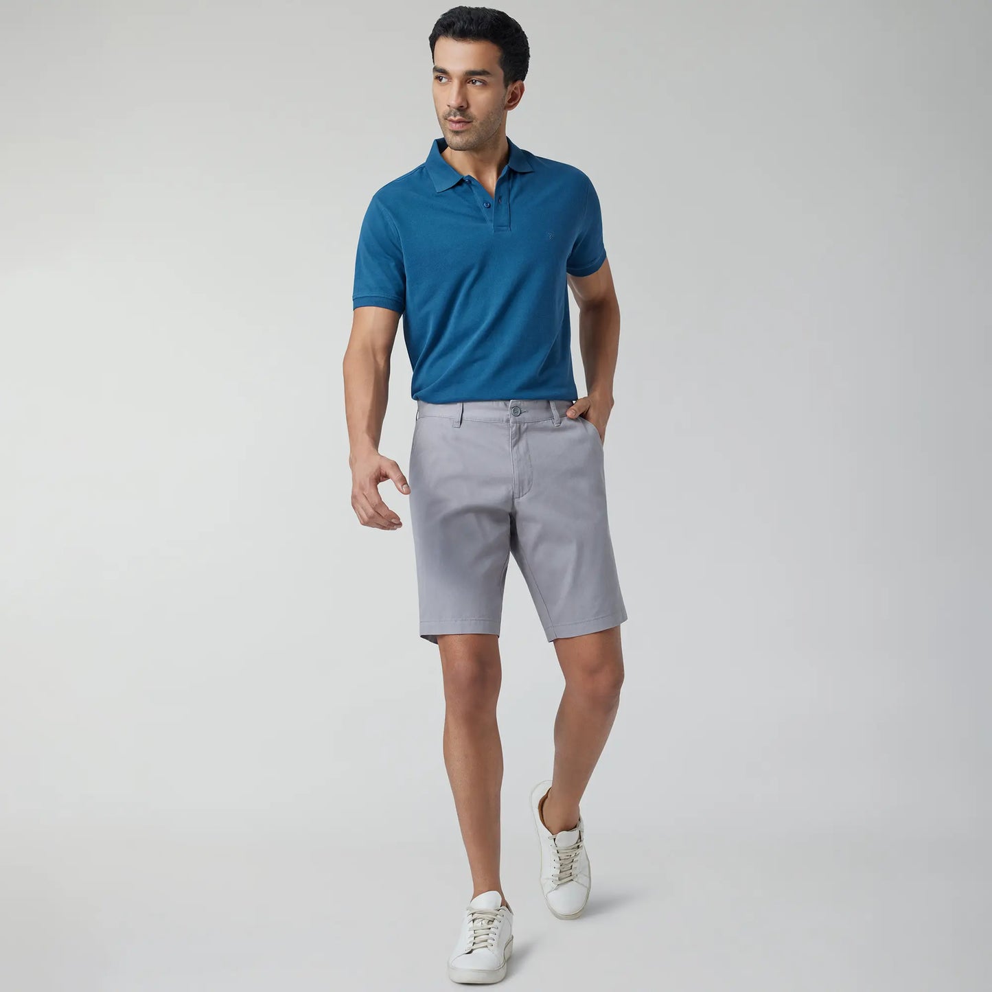 Element Cotton Chinos Shorts For Men Moon Grey