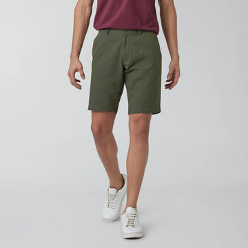 Element Cotton Chinos Shorts For Men Olive Green