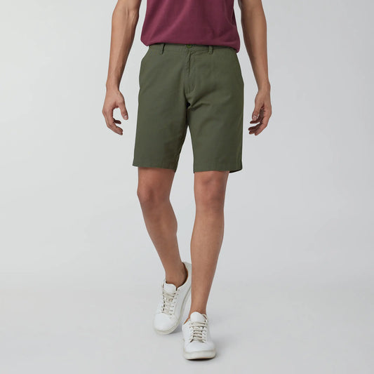 Element Cotton Chinos Shorts For Men Olive Green