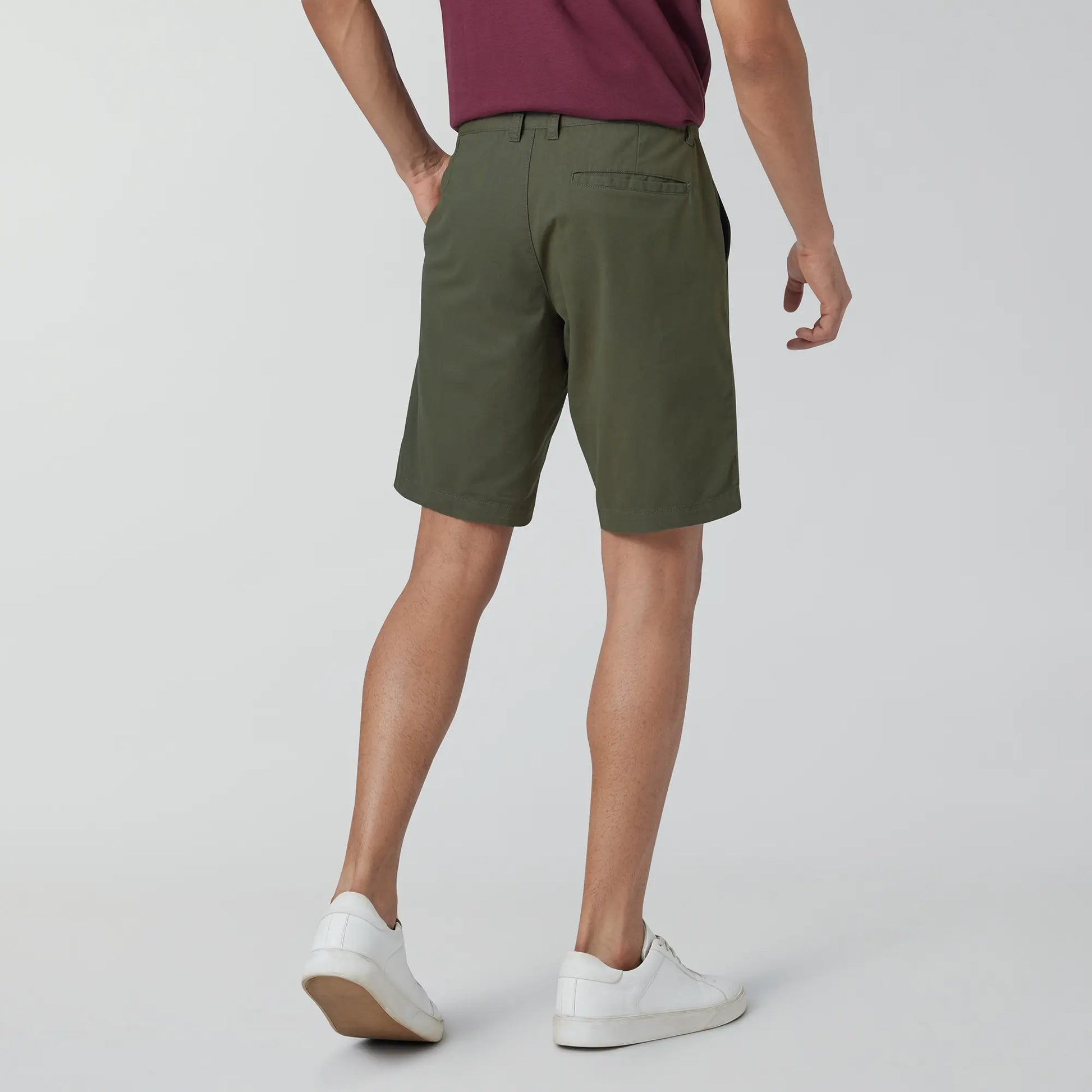 Element Cotton Chinos Shorts For Men Olive Green