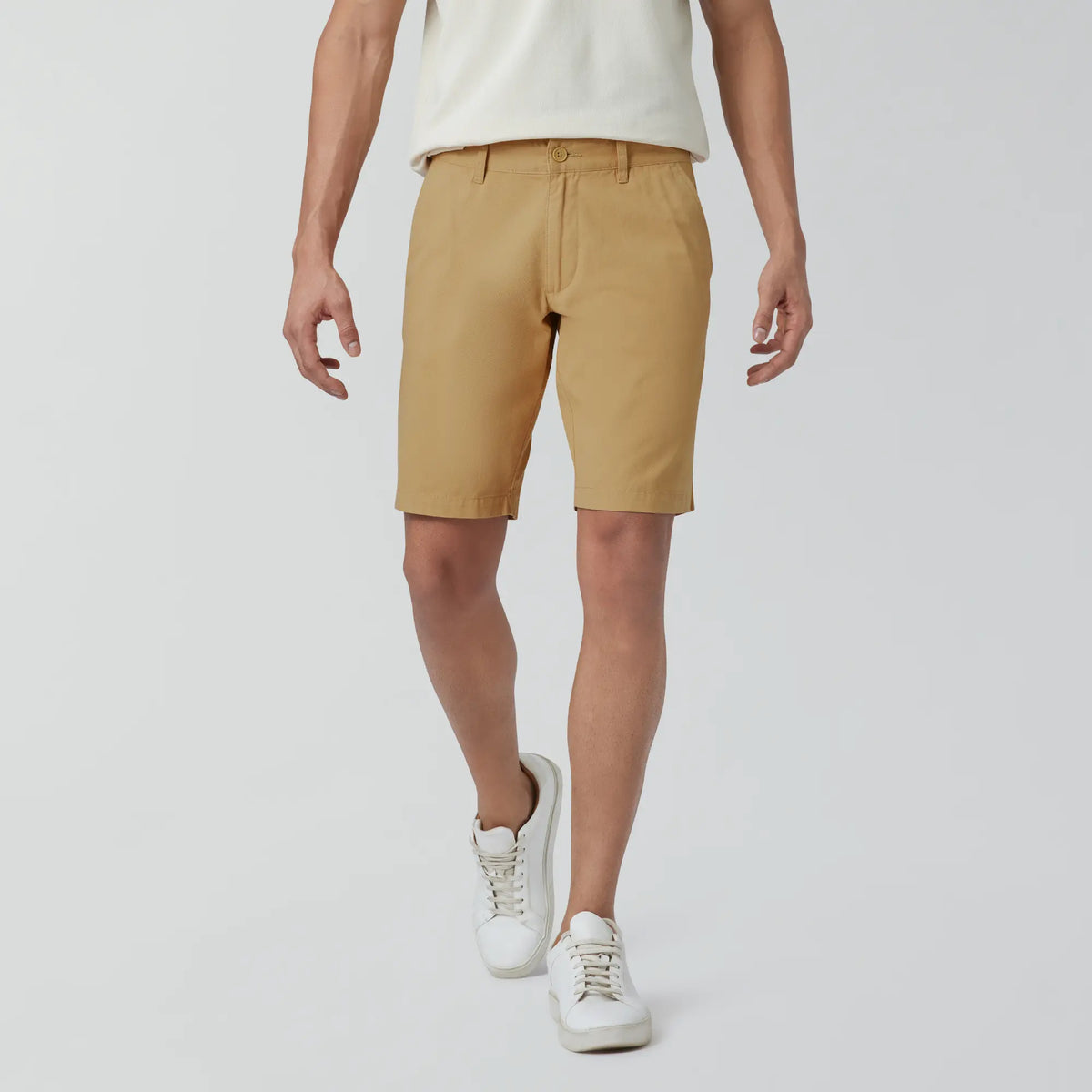 Element Cotton Chinos Shorts For Men Sand Brown