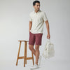 Element Cotton Chinos Shorts For Men Brick Red