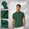 Nova Combed Cotton Polo T-shirts Basil Green