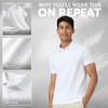 Nova Combed Cotton Polo T-shirts Polar White