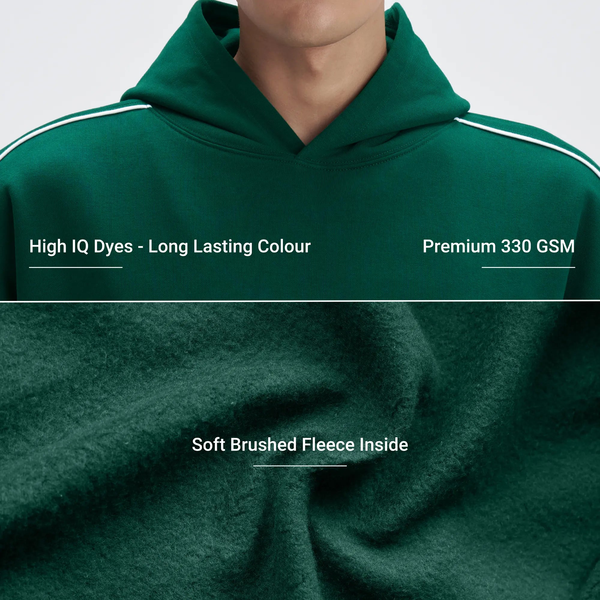 Crew Oversized Hoodie  - Ivy Green