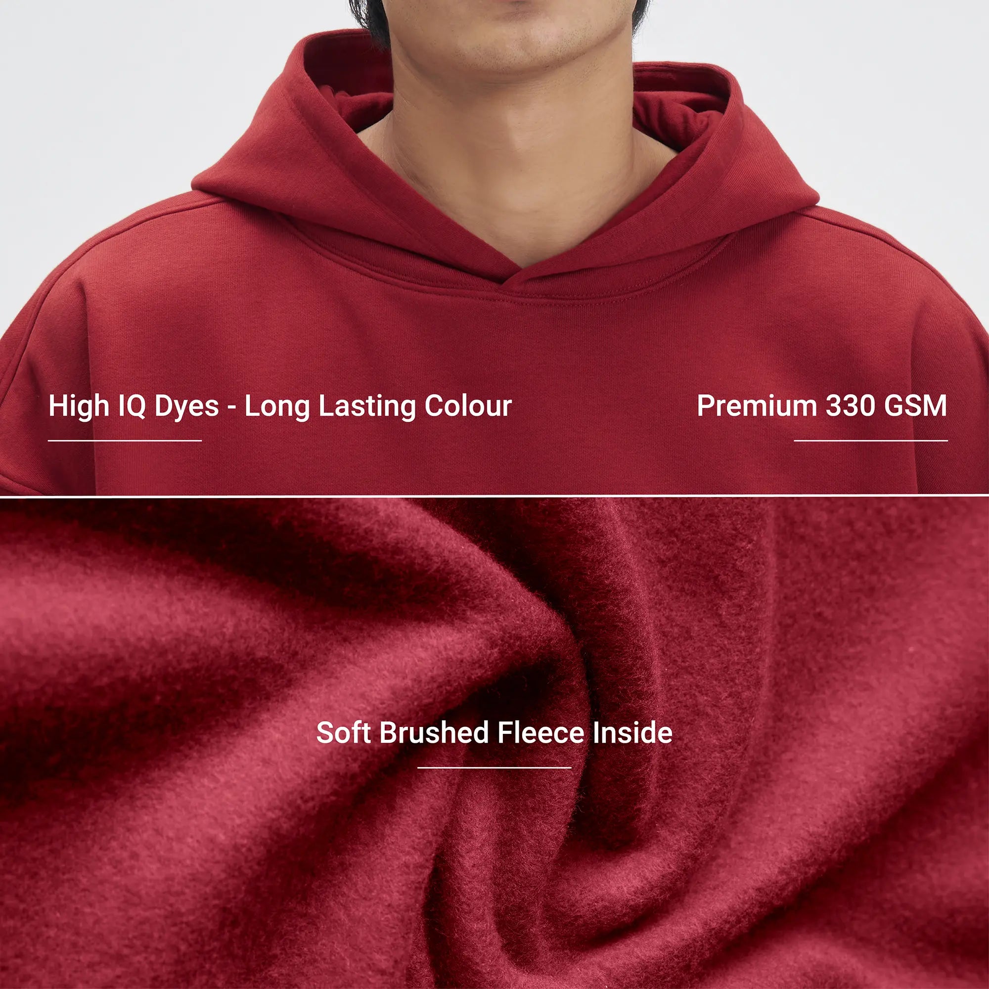 Crew Oversized Hoodie - Varsity Red