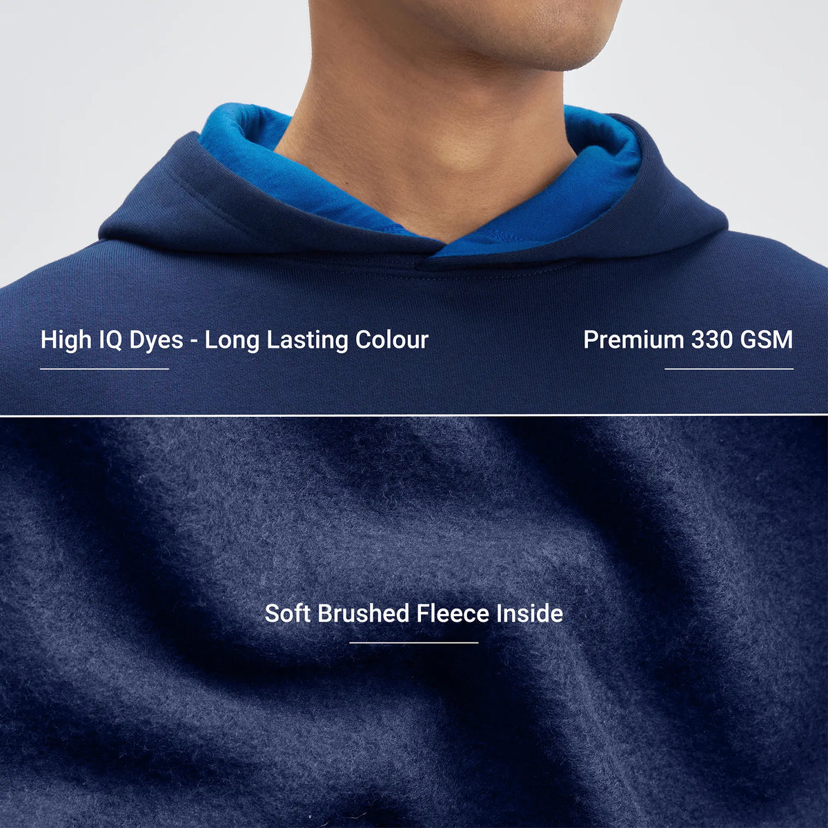 Crew Oversized Hoodie - Blue Nights