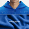 Crew Oversized Zipper Hoodie  - Campus Blue