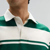 Rugby Polo T-shirt - Canvas White & Ivy Green
