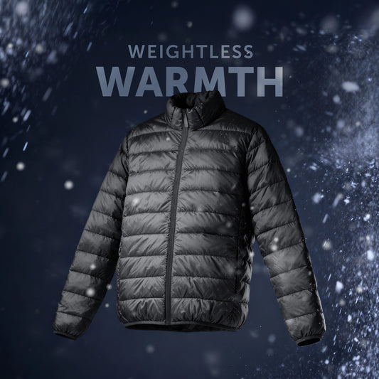 Ultra-Light Puffer Jacket - Charcoal Black