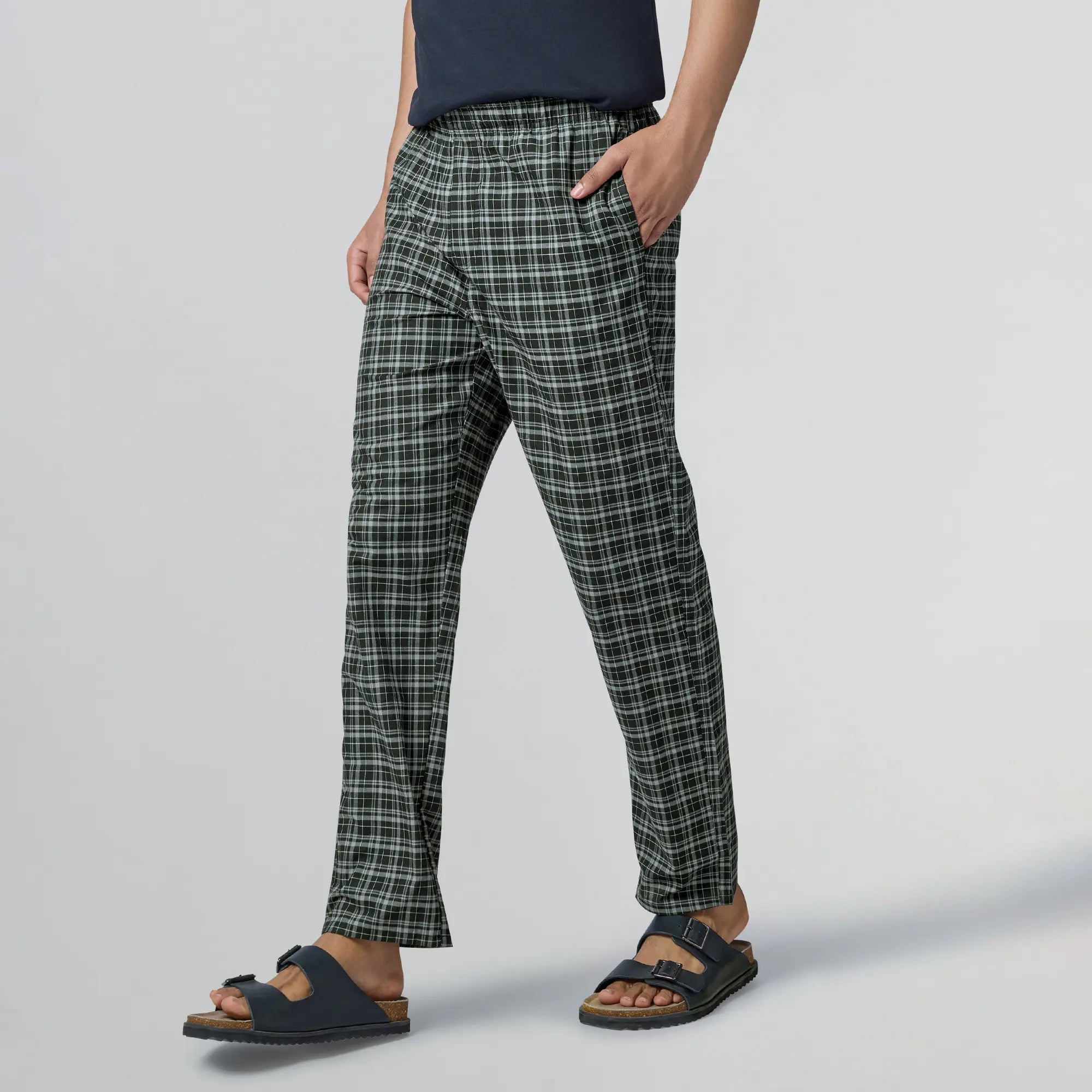 Checkmate Combed Cotton Pyjamas Crypto Black - XYXX Apparels