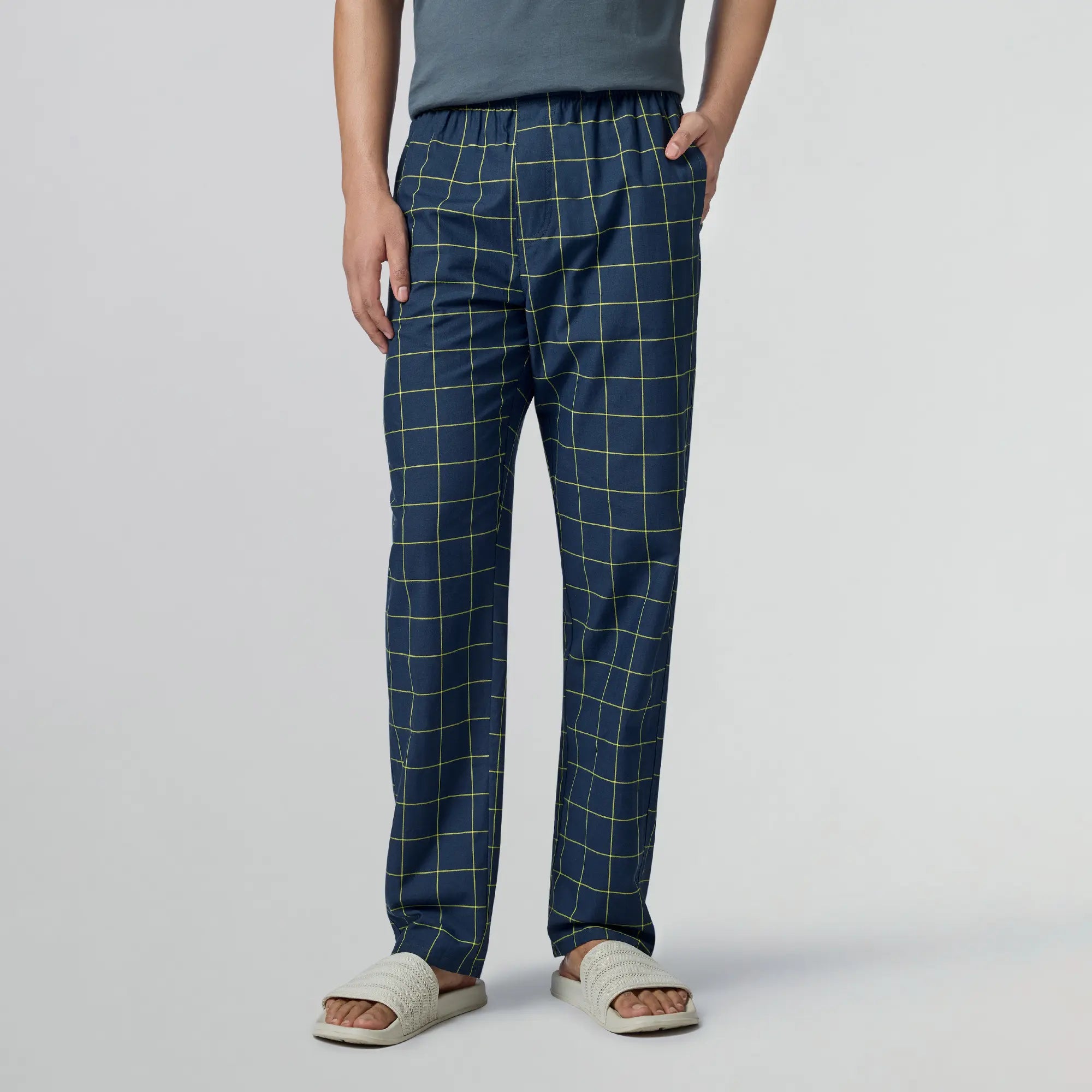 Checkmate Combed Cotton Pyjamas Lemon Burst - XYXX Apparels