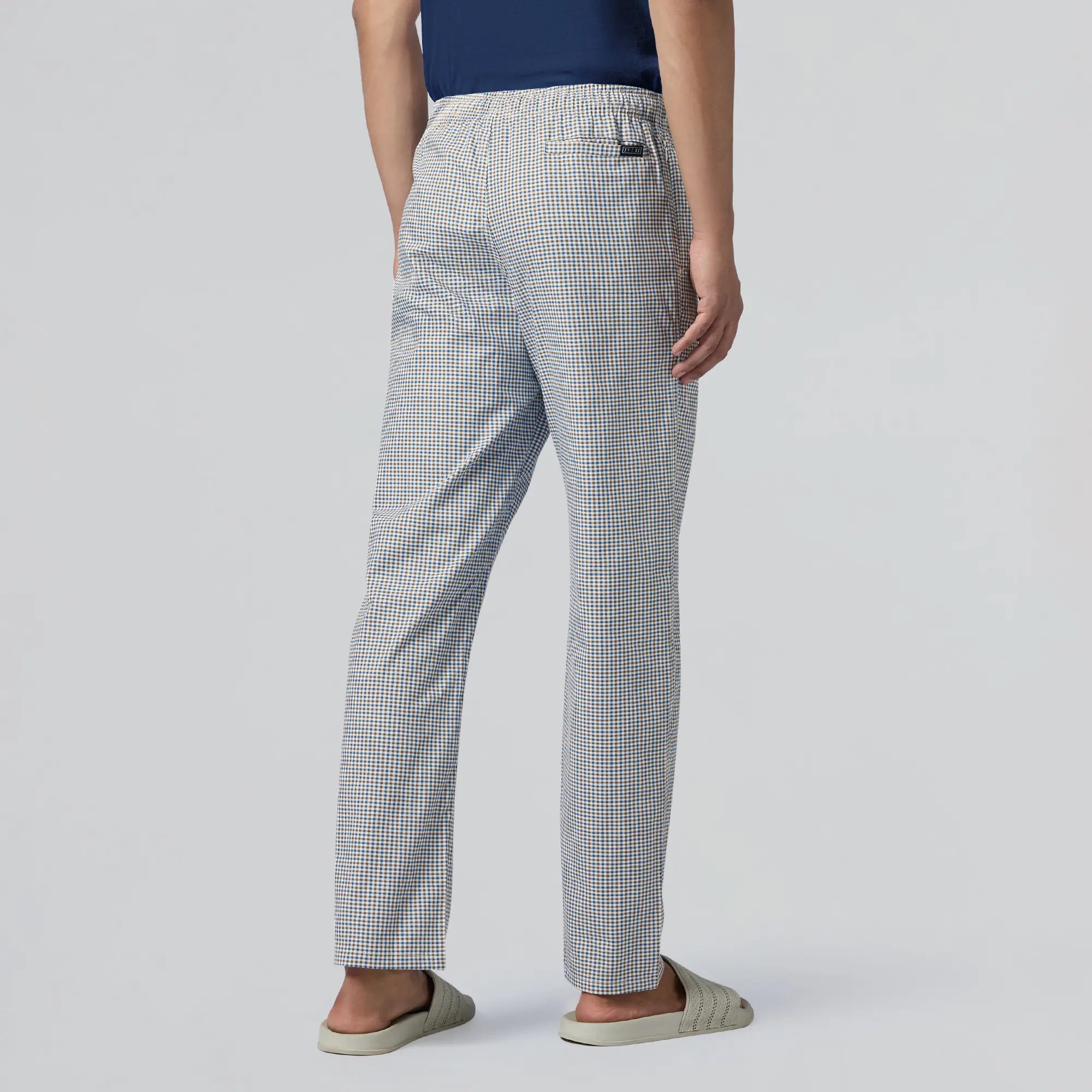 Checkmate Combed Cotton Pyjamas Sandy Blue - XYXX Apparels