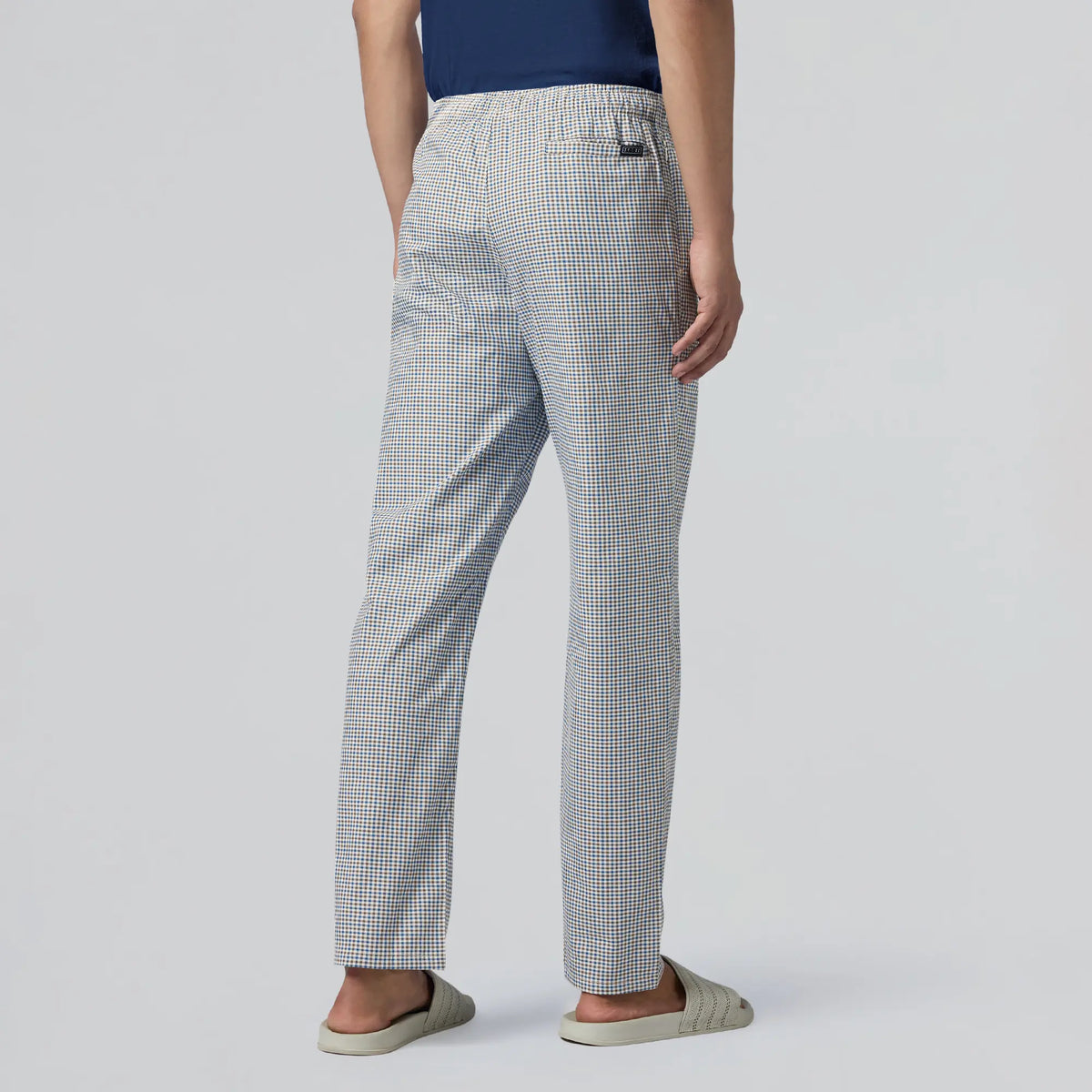 Checkmate Combed Cotton Pyjamas Sandy Blue - XYXX Apparels