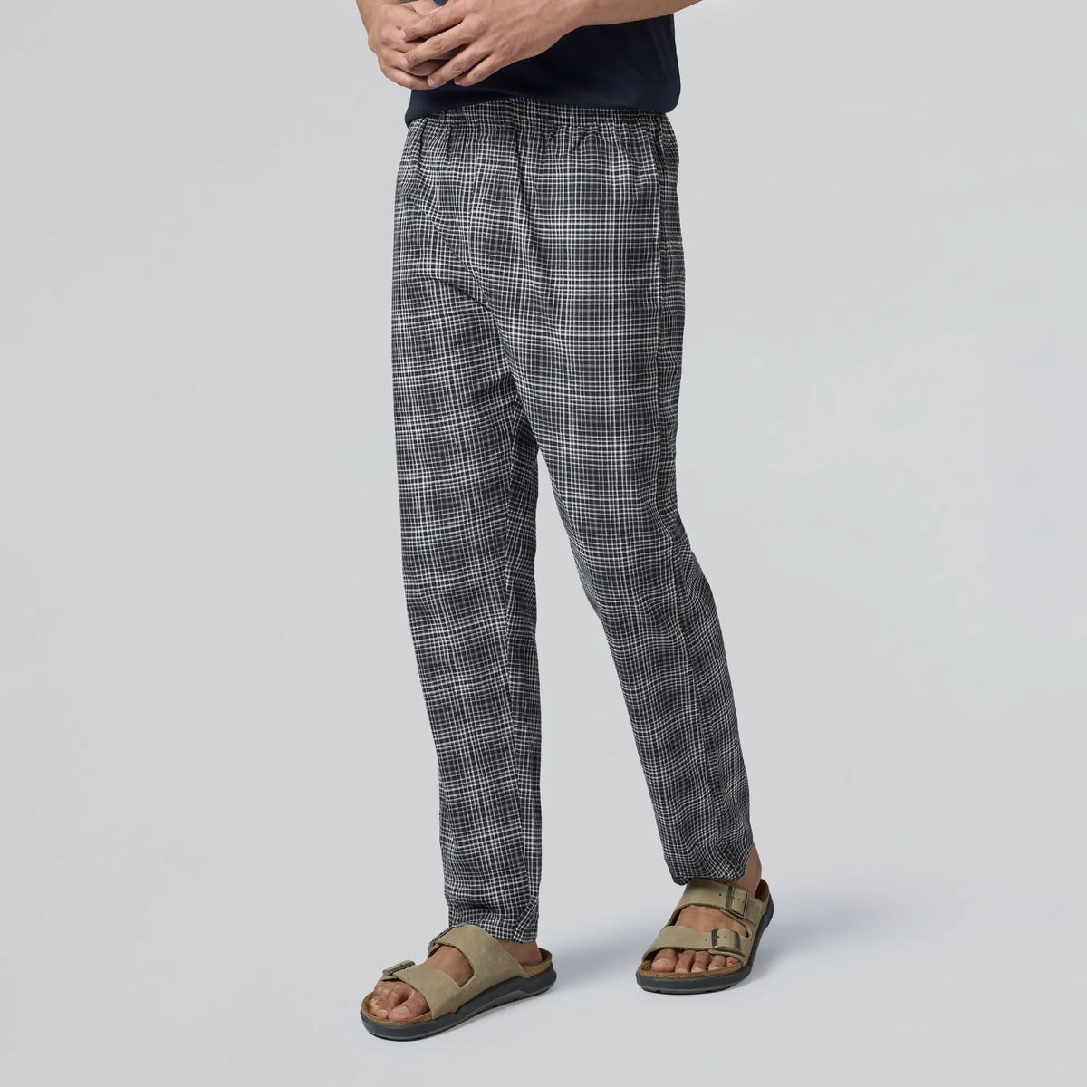 Checkmate Combed Cotton Pyjamas Smoke Grey - XYXX Apparels