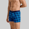 Checkmate Cotton Modal Boxer Briefs Vivid Blue