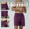 Checkmate Combed Cotton Boxer Shorts Autumn Maroon