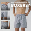 Checkmate Combed Cotton Boxer Shorts Sandy Grey