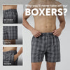 Checkmate Combed Cotton Boxer Shorts Smoke Grey