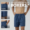 Checkmate Combed Cotton Boxer Shorts Vivid Blue