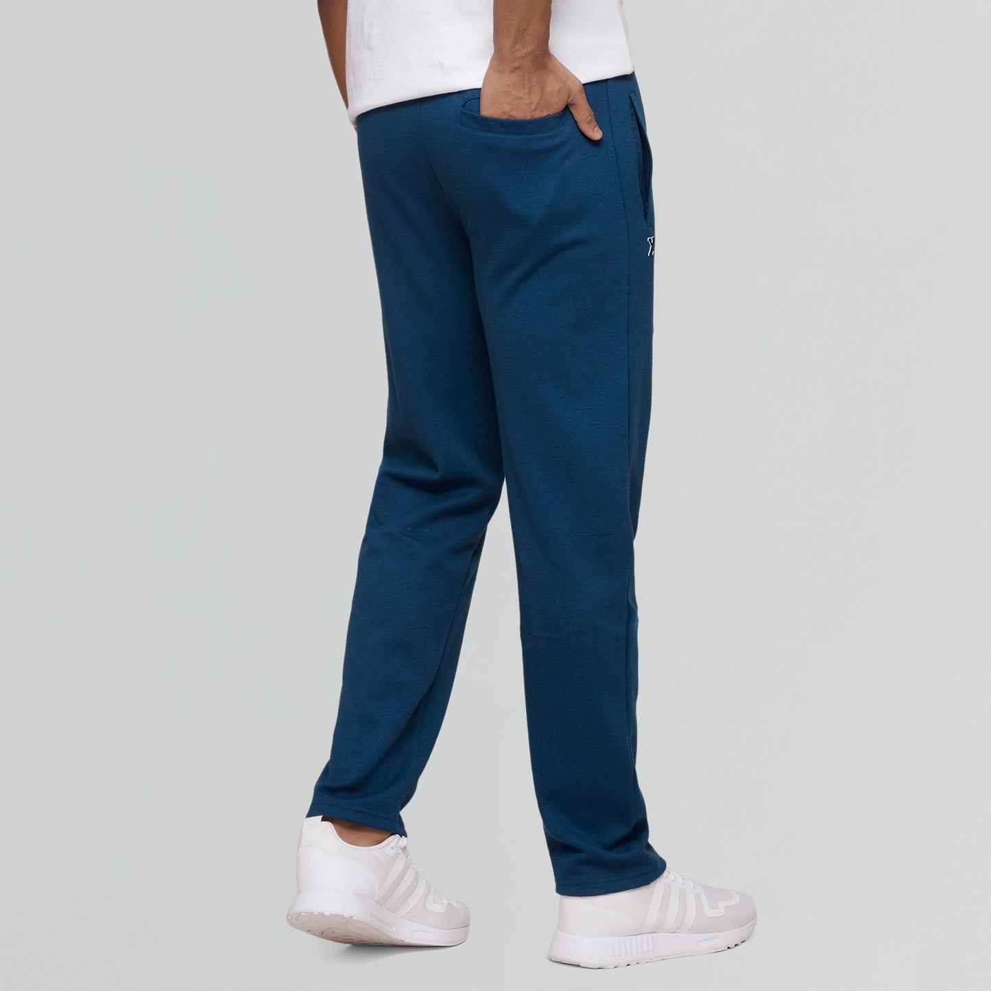Code Cotton Rich Track Pants Oxford Blue