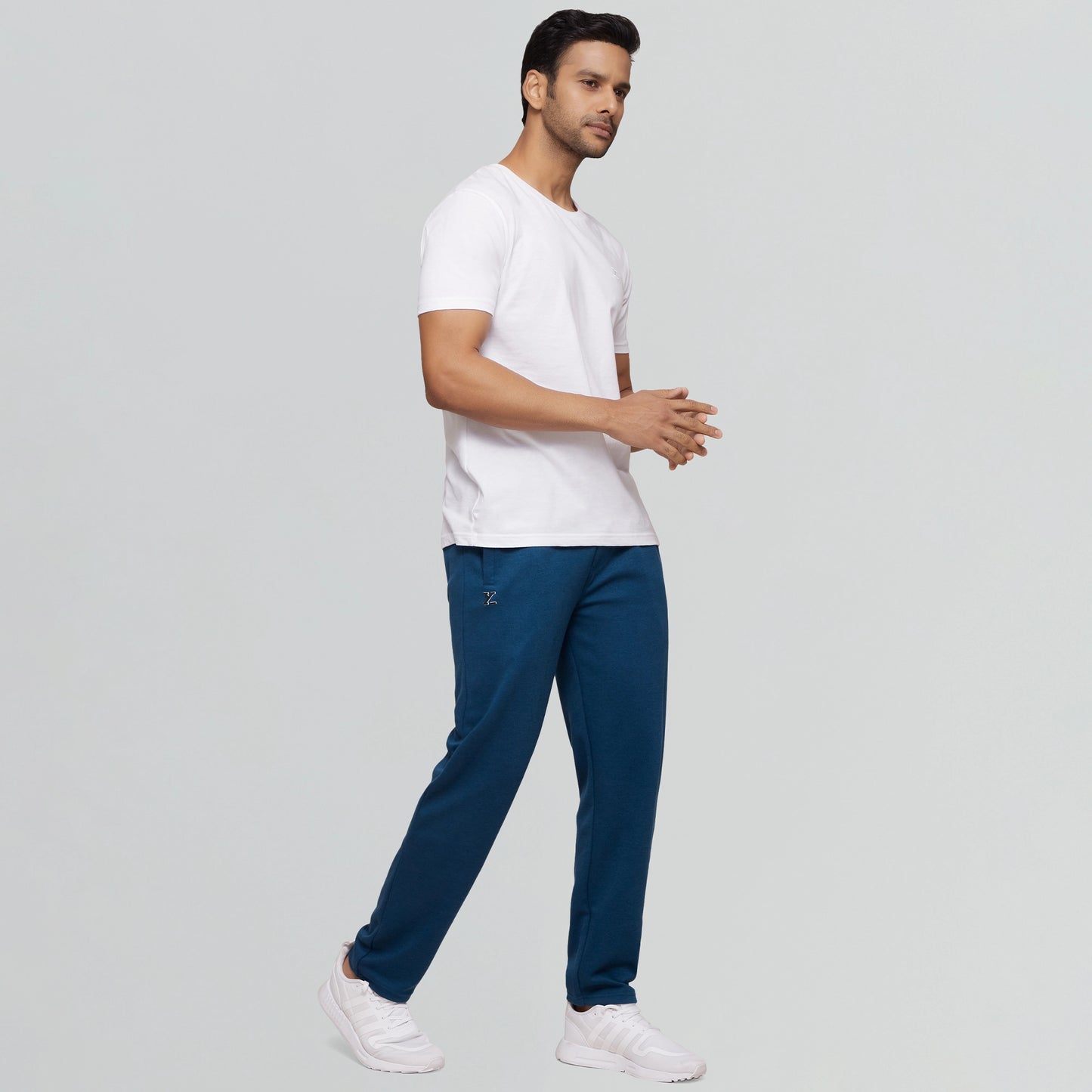 Code Cotton Rich Track Pants Oxford Blue