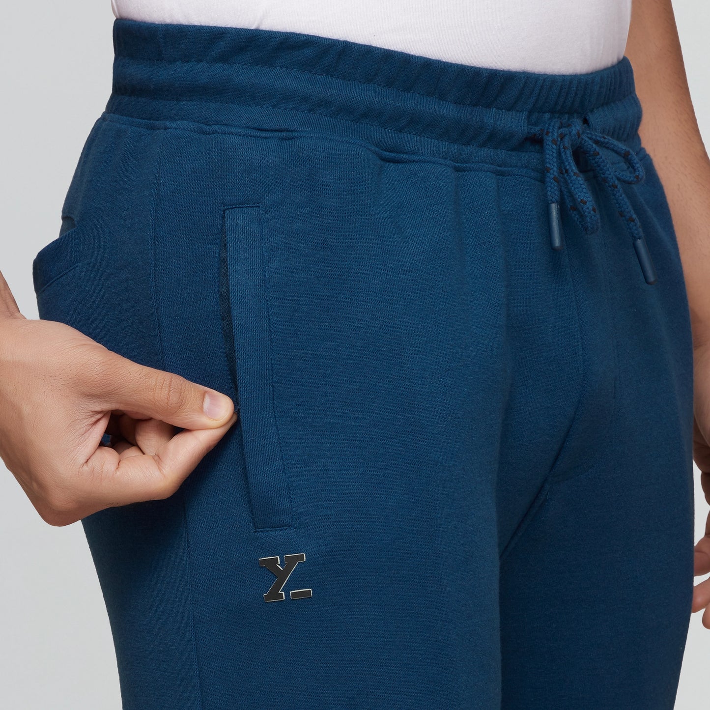 Code Cotton Rich Track Pants Oxford Blue