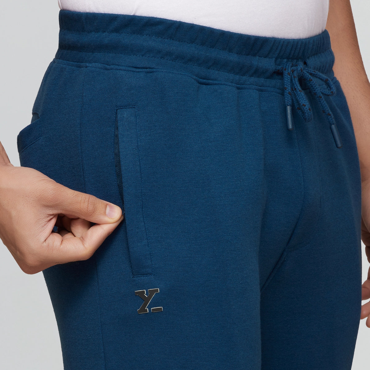 Code Cotton Rich Track Pants Oxford Blue