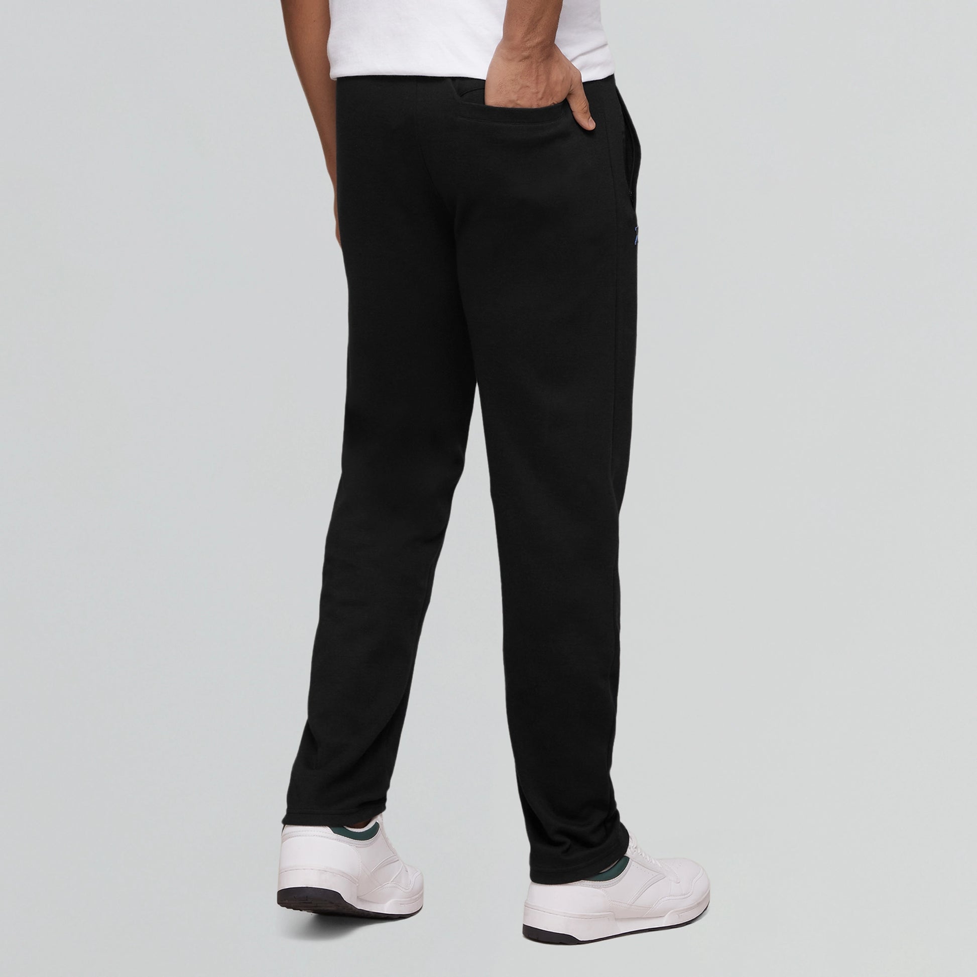 Code Cotton Rich Track Pants Pitch Black