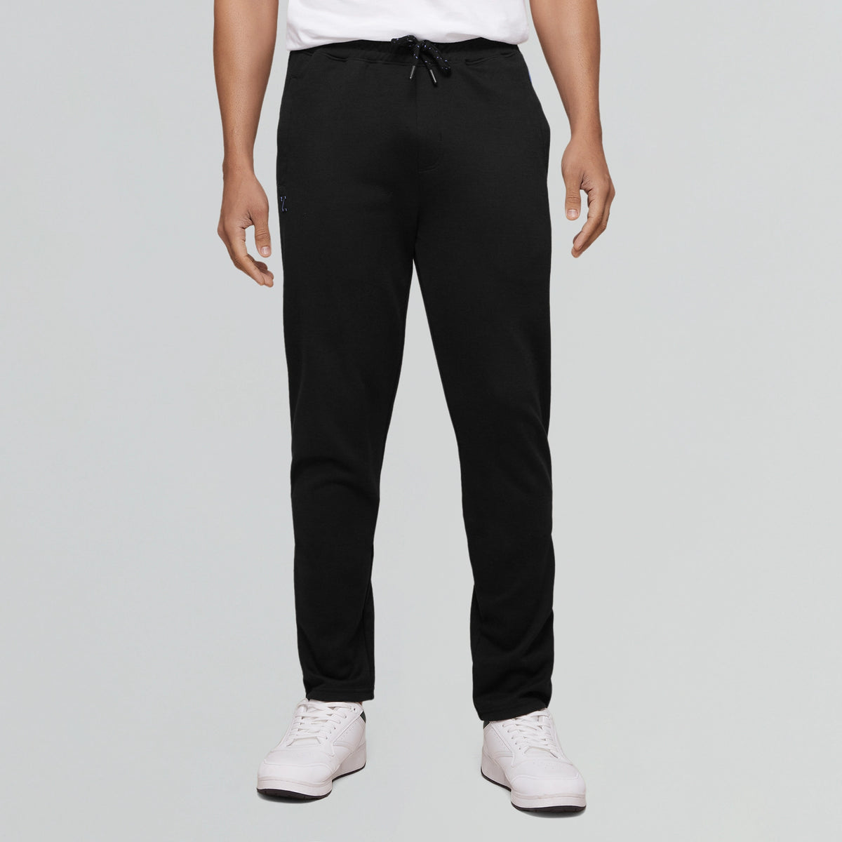 Code Cotton Rich Track Pants Pitch Black