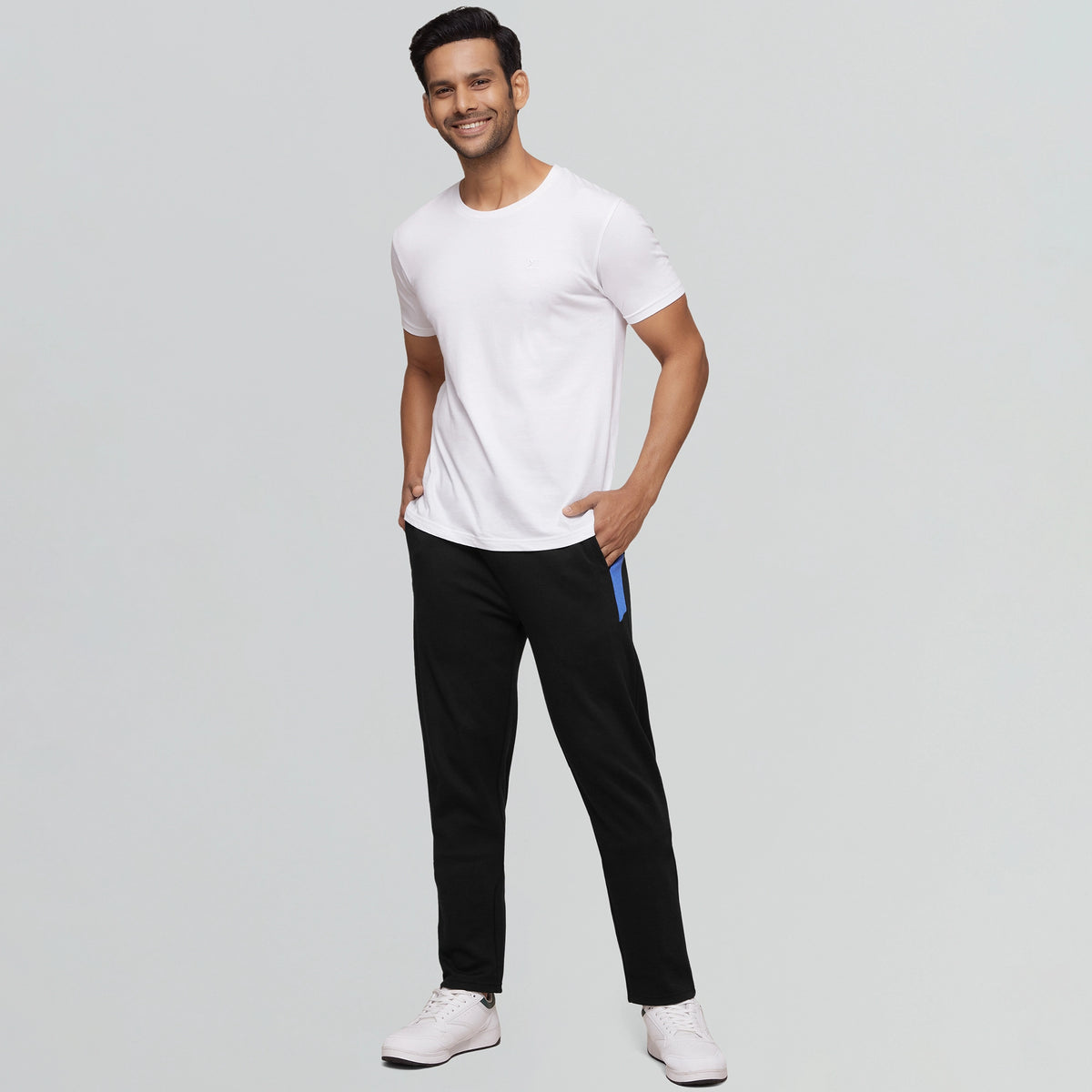 Code Cotton Rich Track Pants Pitch Black