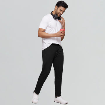 Code Cotton Rich Track Pants Pitch Black