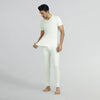 Cotton Rich Thermal Short Sleeve Vest Ivory White