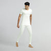 Cotton Rich Thermal Short Sleeve Vest Ivory White
