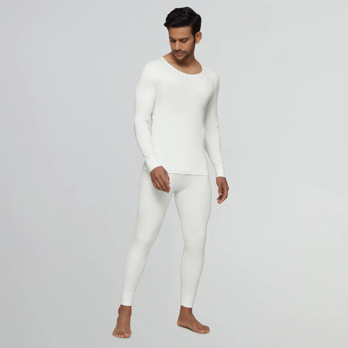 Cotton Rich Thermal Long Johns Ivory White - XYXX Apparels