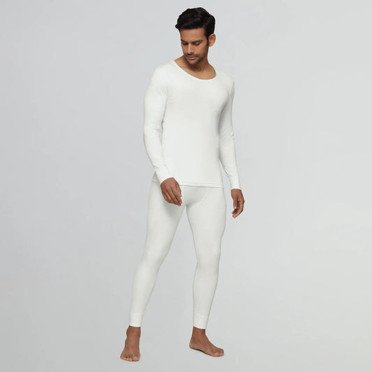 Cotton Rich Thermal Long Johns Ivory White - XYXX Apparels