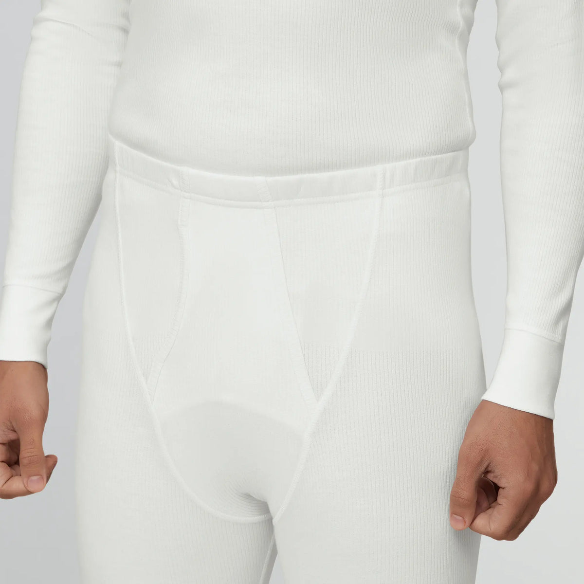 Cotton Rich Thermal Long Johns Ivory White - XYXX Apparels