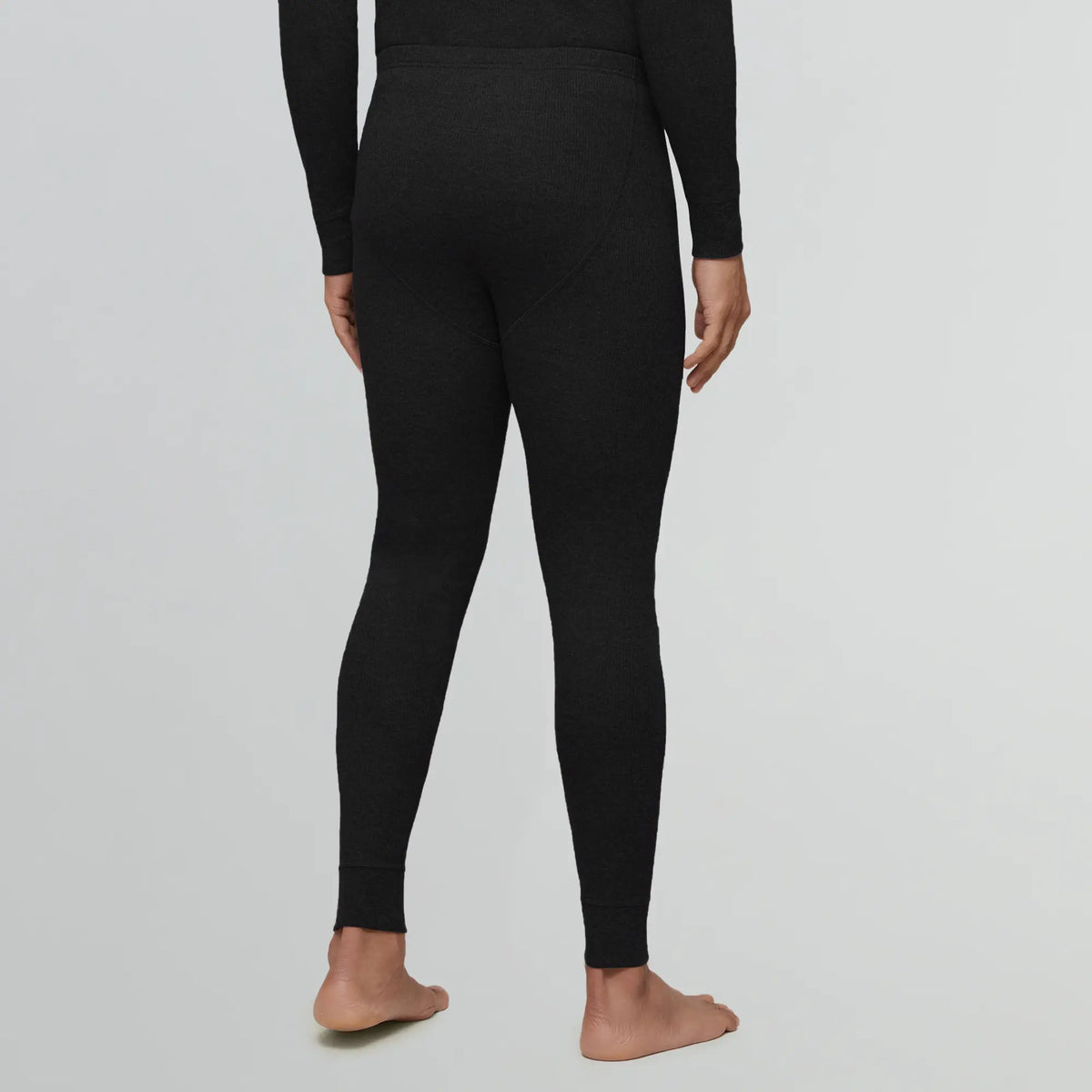 Cotton Rich Thermal Long Johns Pitch Black - XYXX Apparels