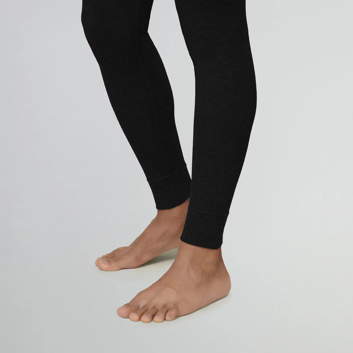 Cotton Rich Thermal Long Johns Pitch Black - XYXX Apparels