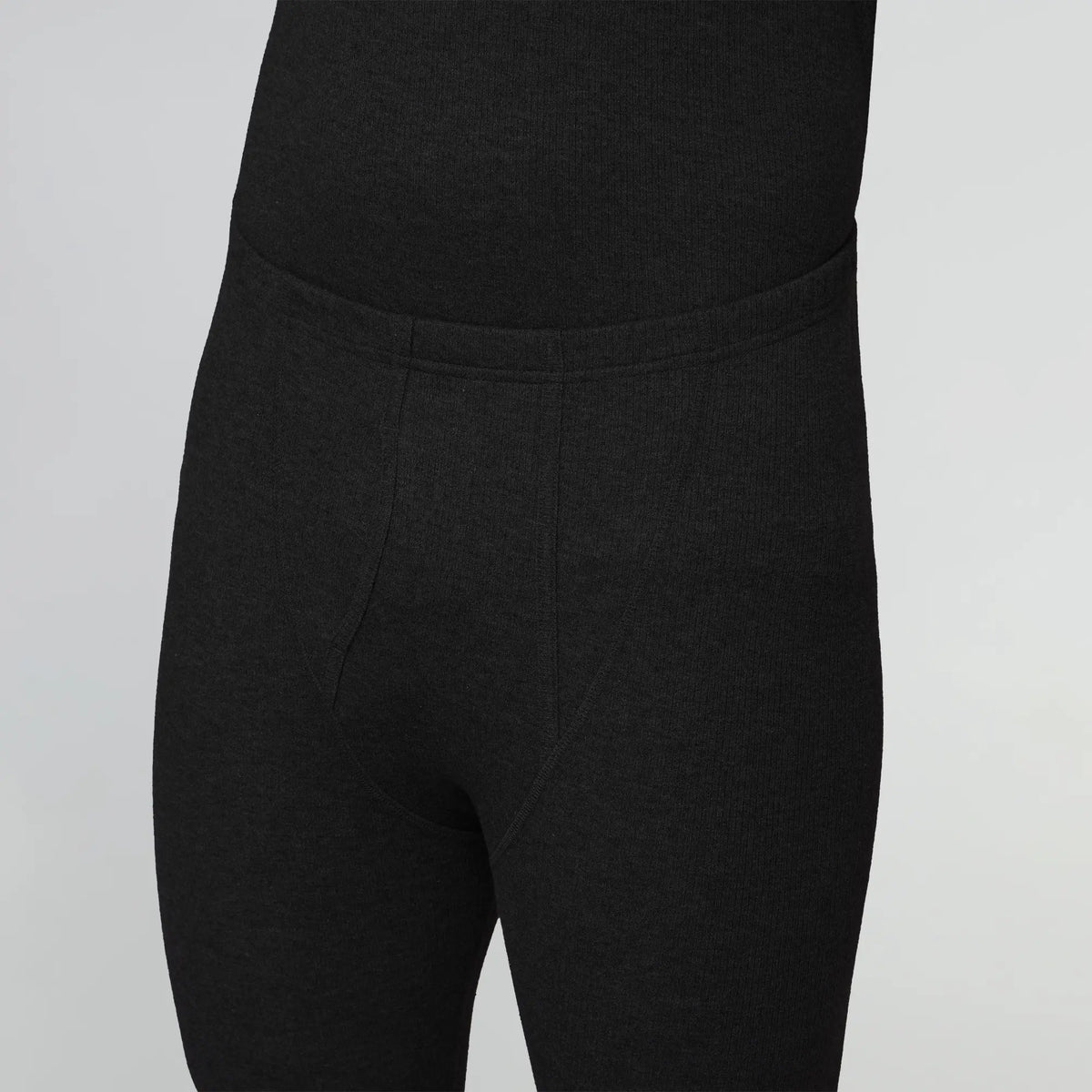 Cotton Rich Thermal Long Johns Pitch Black - XYXX Apparels