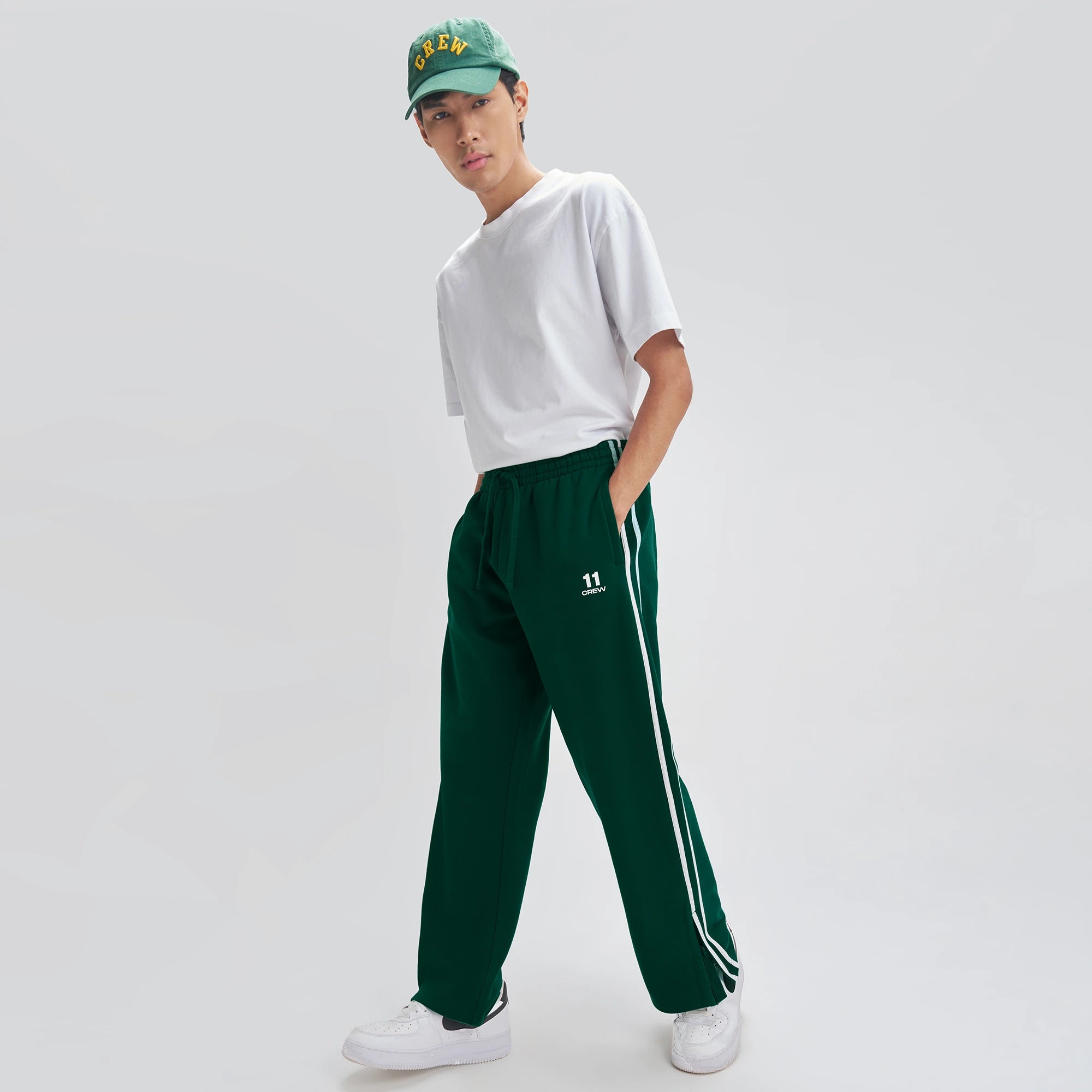 Crew Everyday Relaxed Fit Trackpants - Ivy Green
