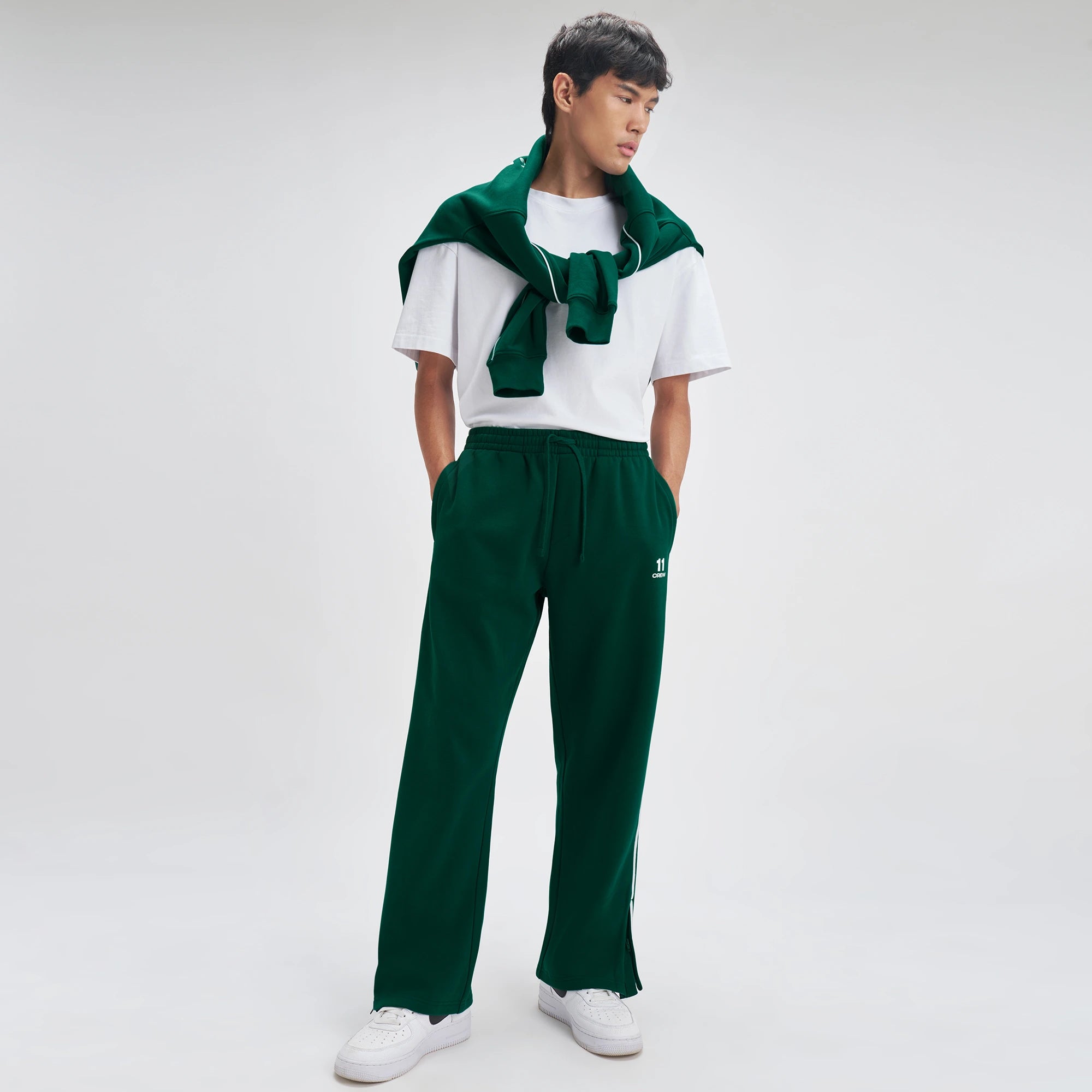 Crew Everyday Relaxed Fit Trackpants - Ivy Green