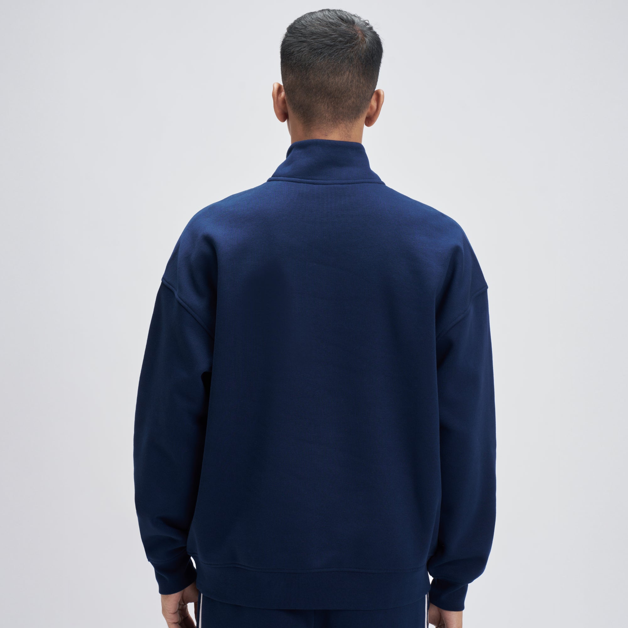 Crew Oversized Half-Zip Sweatshirt  - Blue Nights