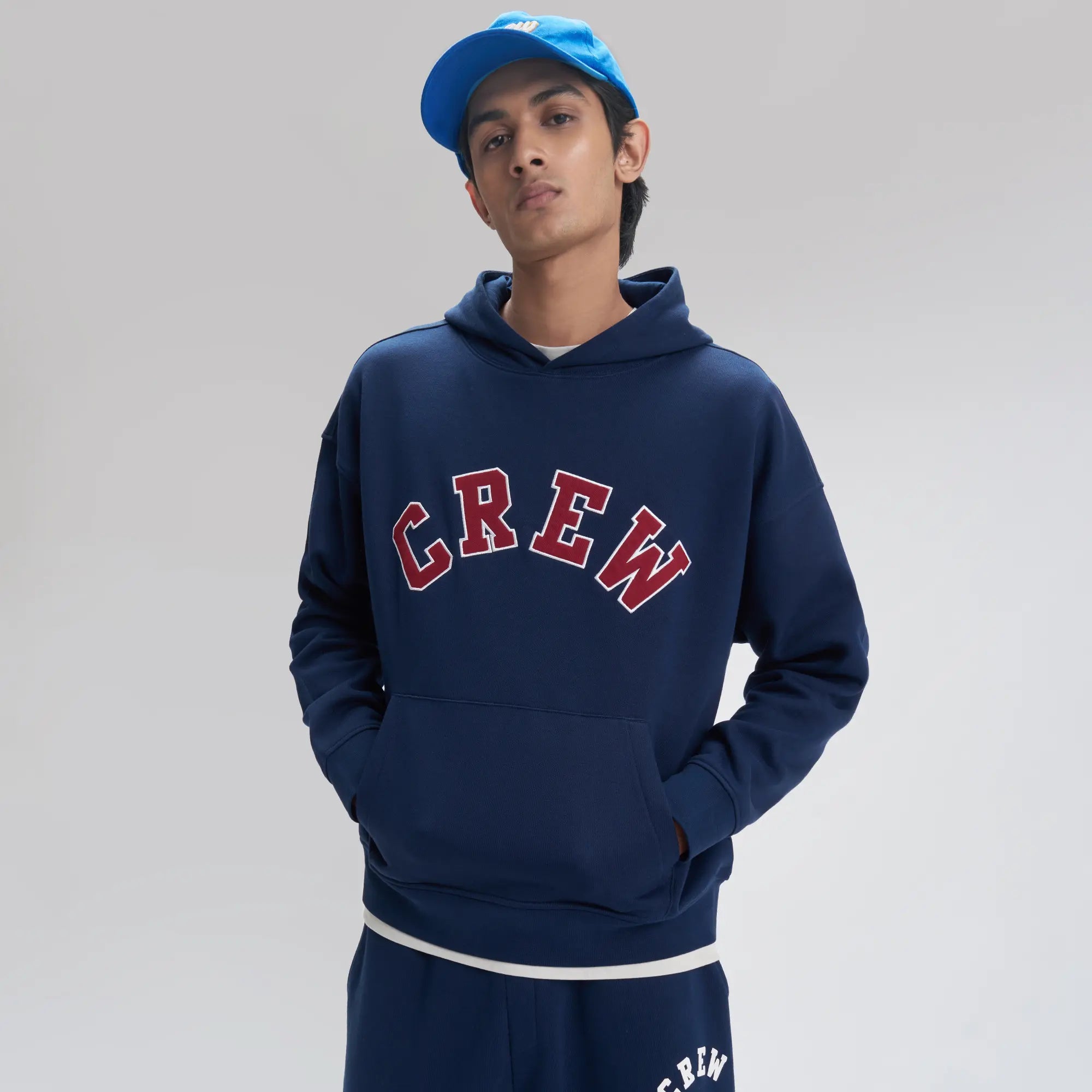 Crew Oversized Hoodie  - Blue Nights