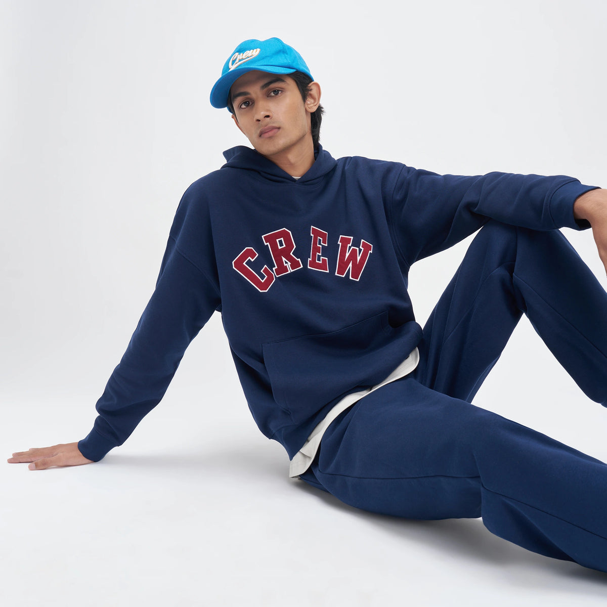 Crew Oversized Hoodie  - Blue Nights