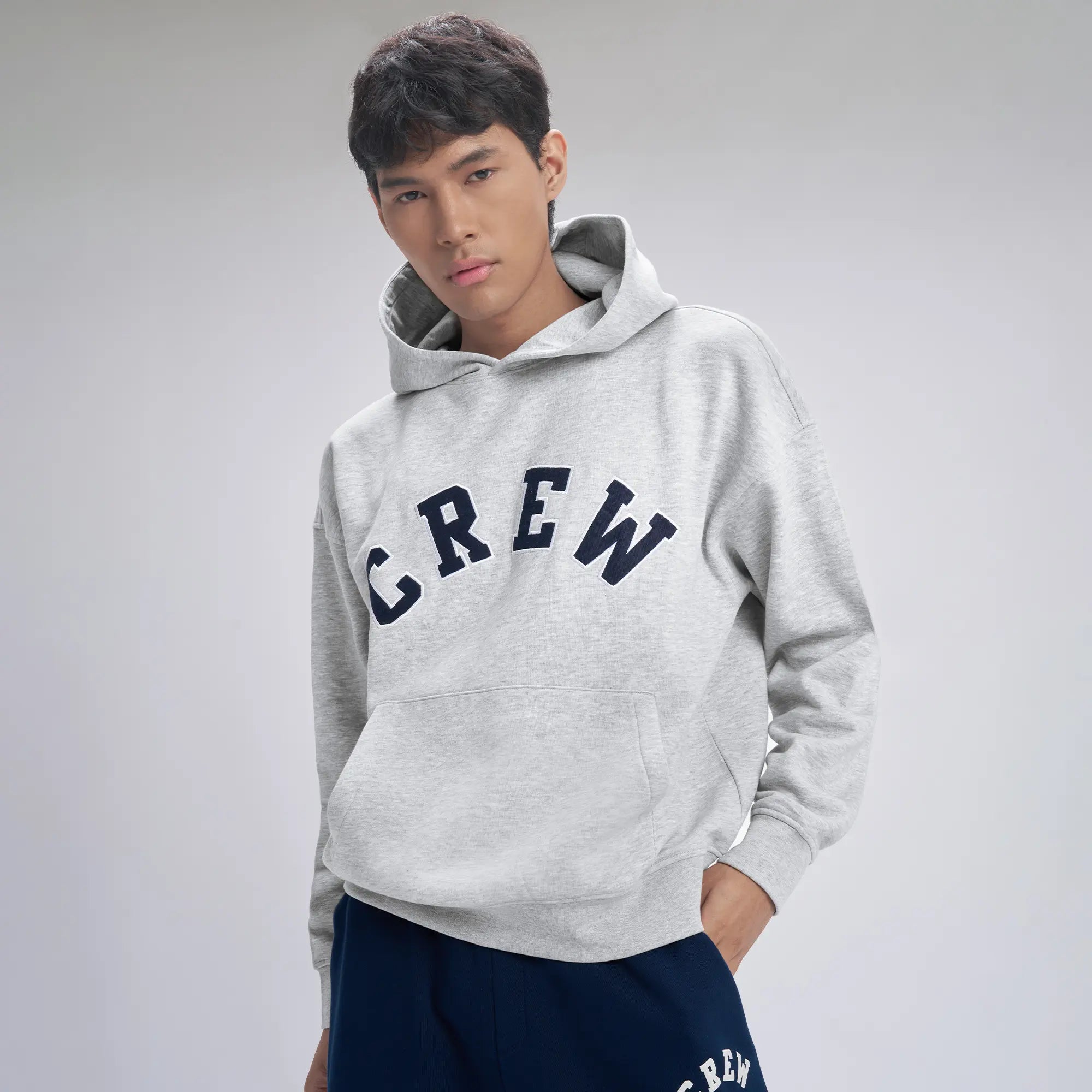 Crew Oversized Hoodie  - Concrete Grey