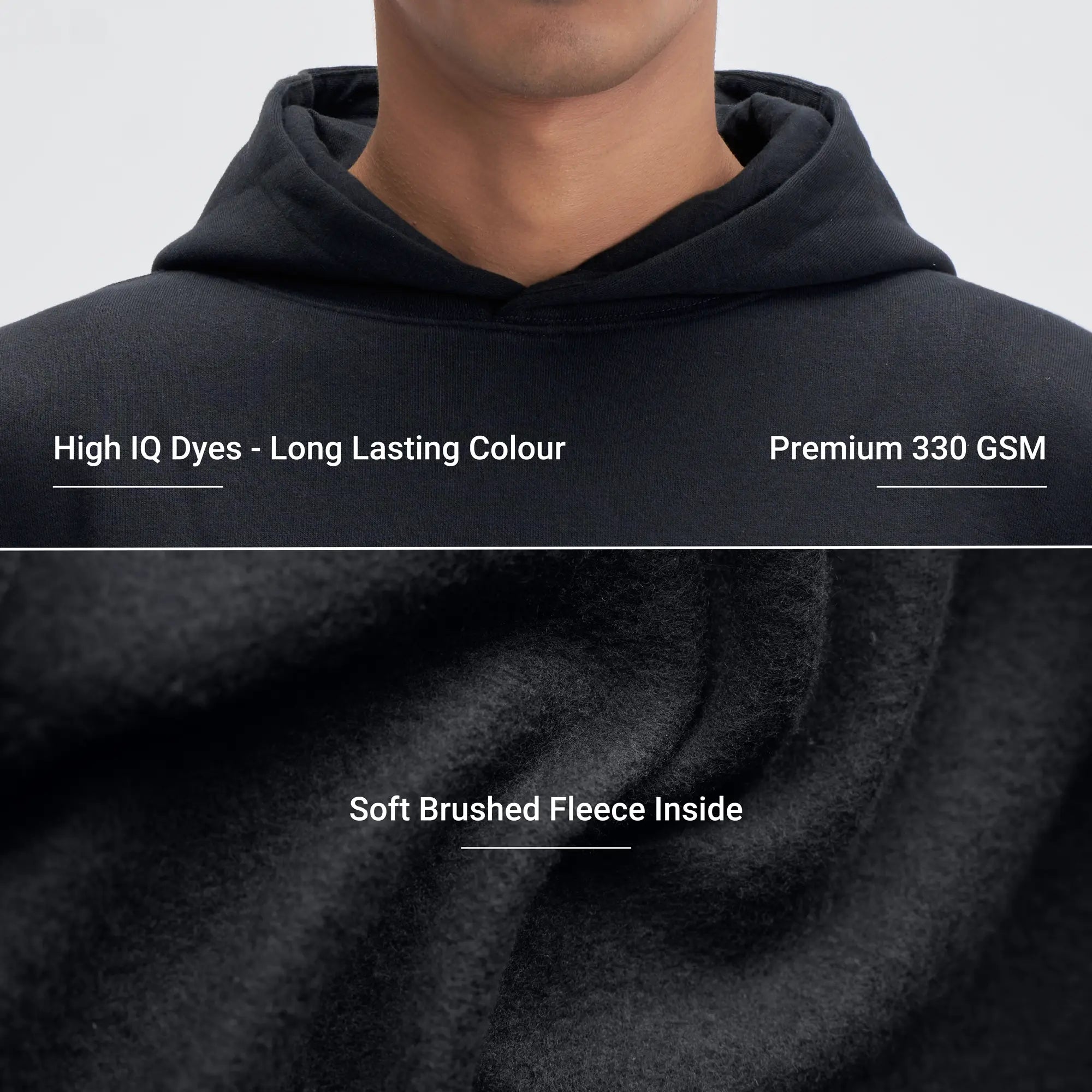 Crew Oversized Hoodie  - Ink Black