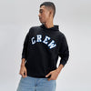Crew Oversized Hoodie  - Ink Black